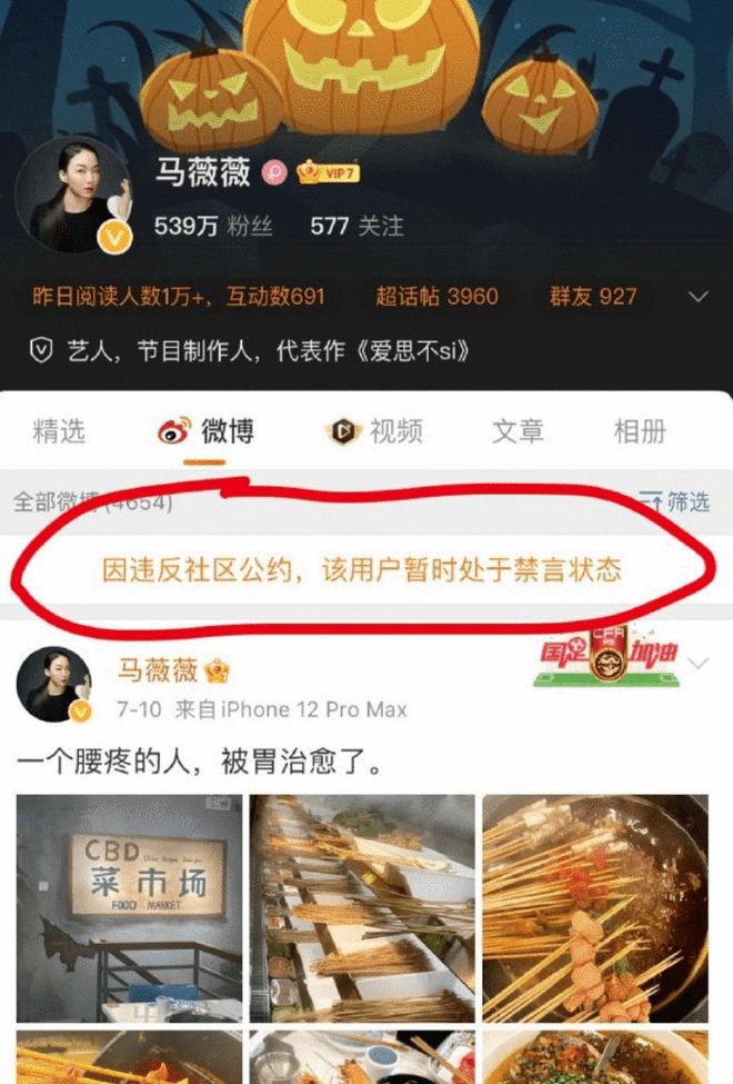 苏芒、六六、马薇薇微博被禁言处理 三人曾公开力挺吴亦凡-3