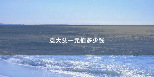 袁大头一元值多少钱