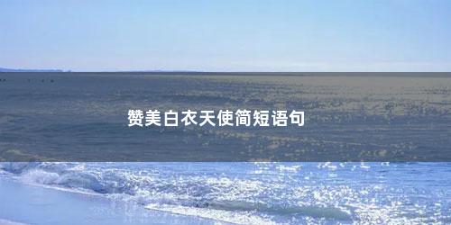 赞美白衣天使简短语句 