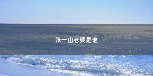 张一山老婆是谁