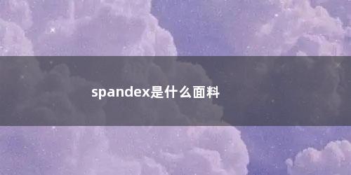 spandex是什么面料