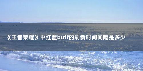 《王者荣耀》中红蓝buff的刷新时间间隔是多少