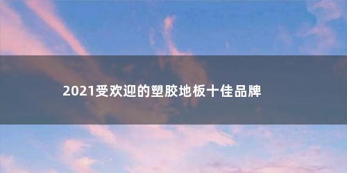 2021受欢迎的塑胶地板十佳品牌