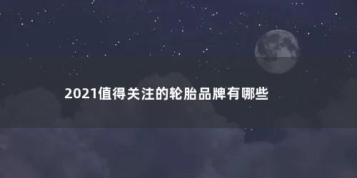 2021值得关注的轮胎品牌有哪些