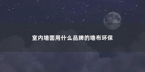 室内墙面用什么品牌的墙布环保